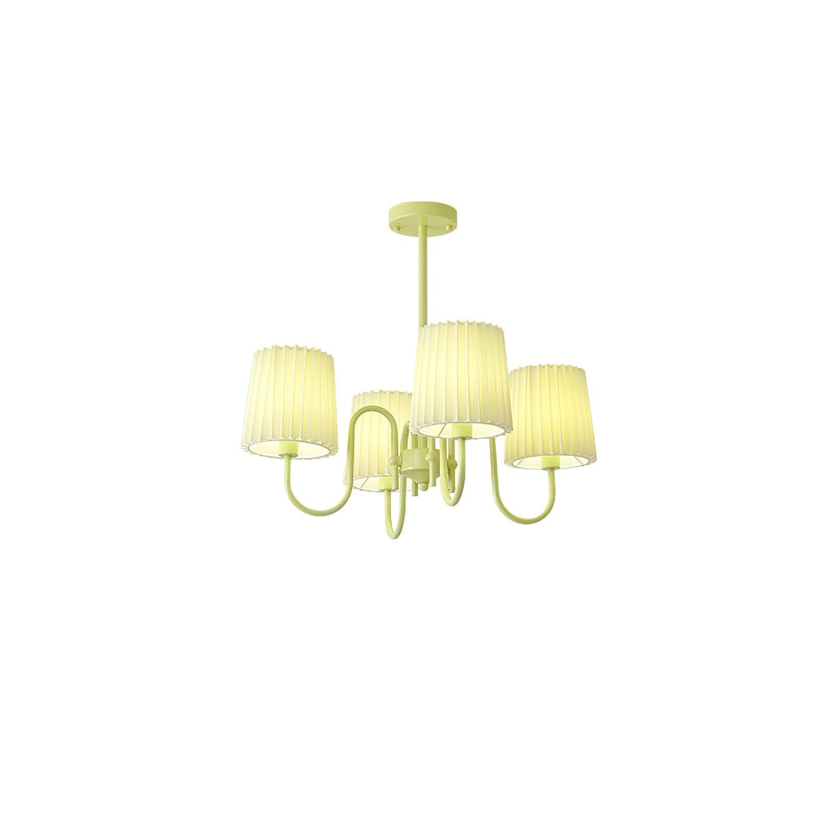 Pleated Fabric Matcha Chandelier - view 32
