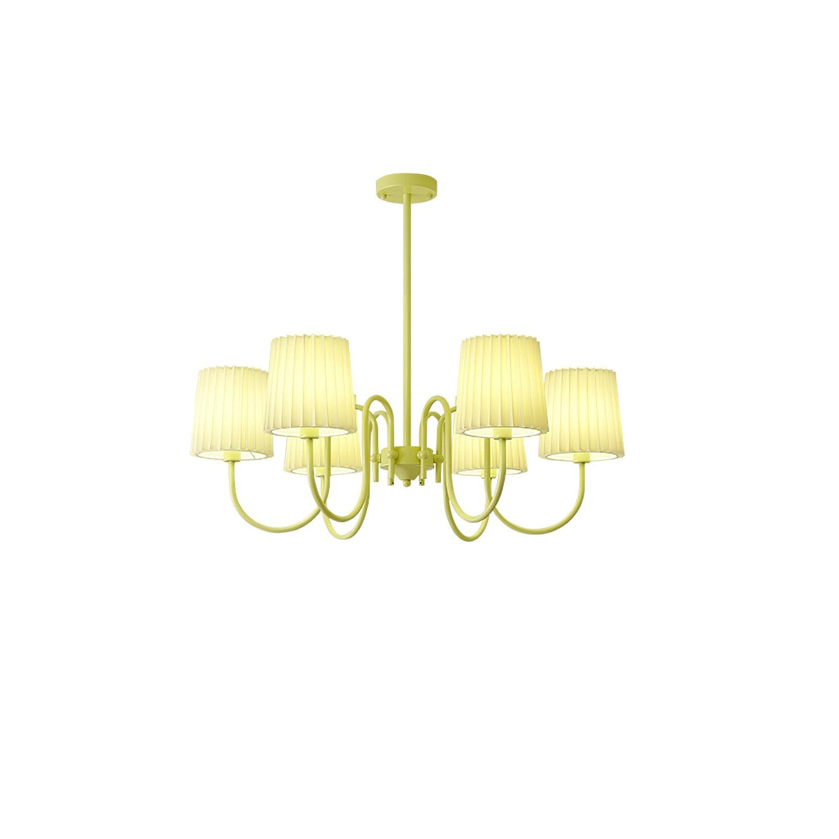 Pleated Fabric Matcha Chandelier - view 34