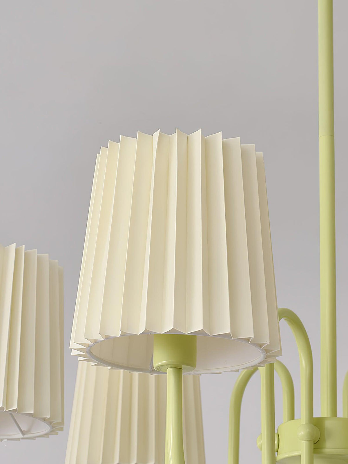 Pleated Fabric Matcha Chandelier - view 26