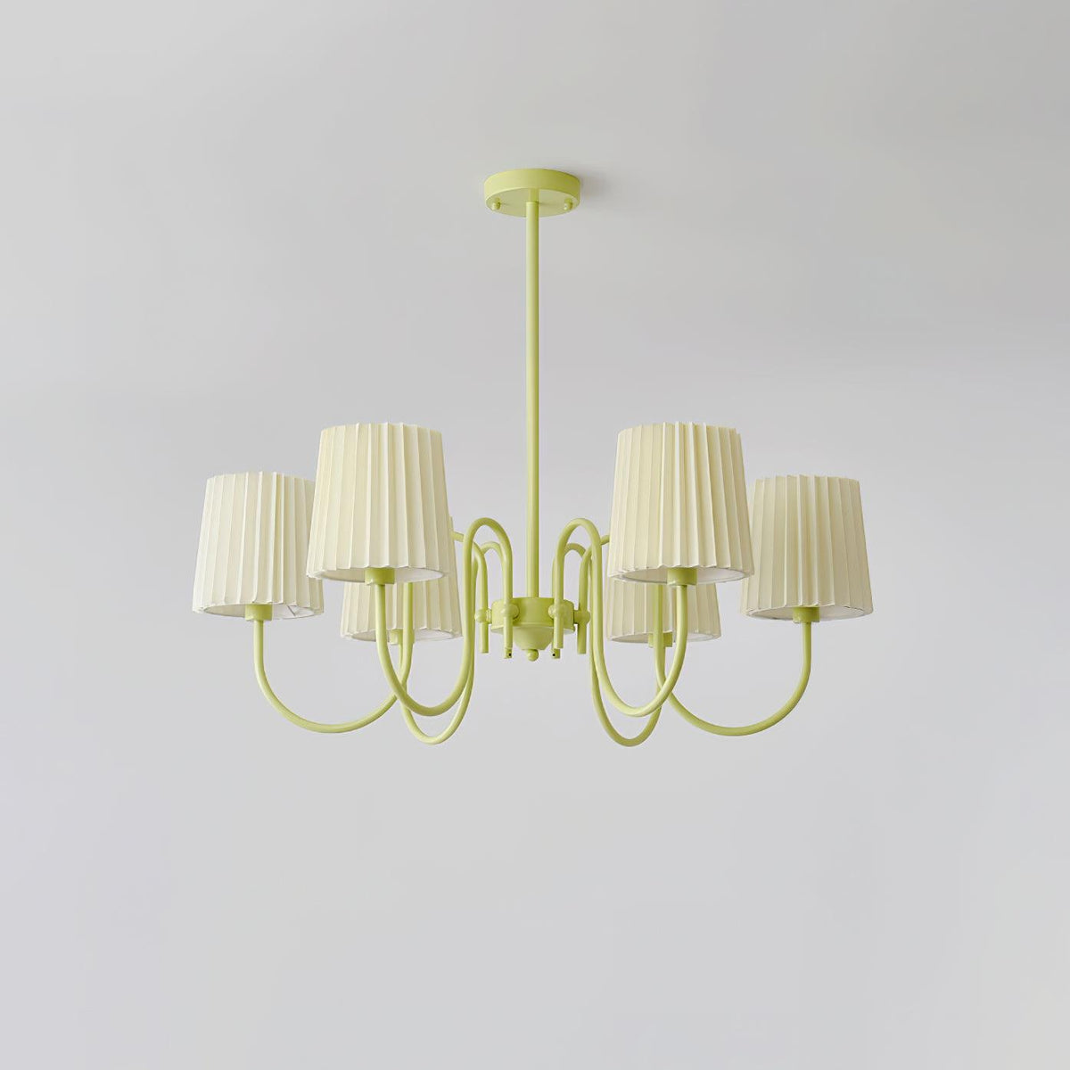 Pleated Fabric Matcha Chandelier - view 30