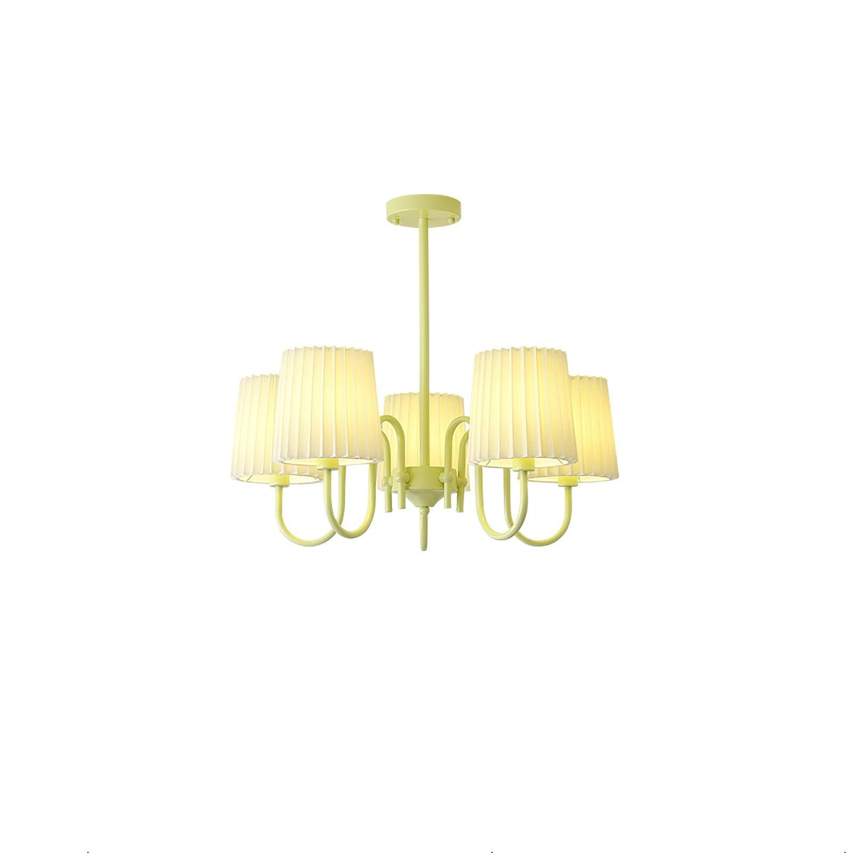 Pleated Fabric Matcha Chandelier - view 33
