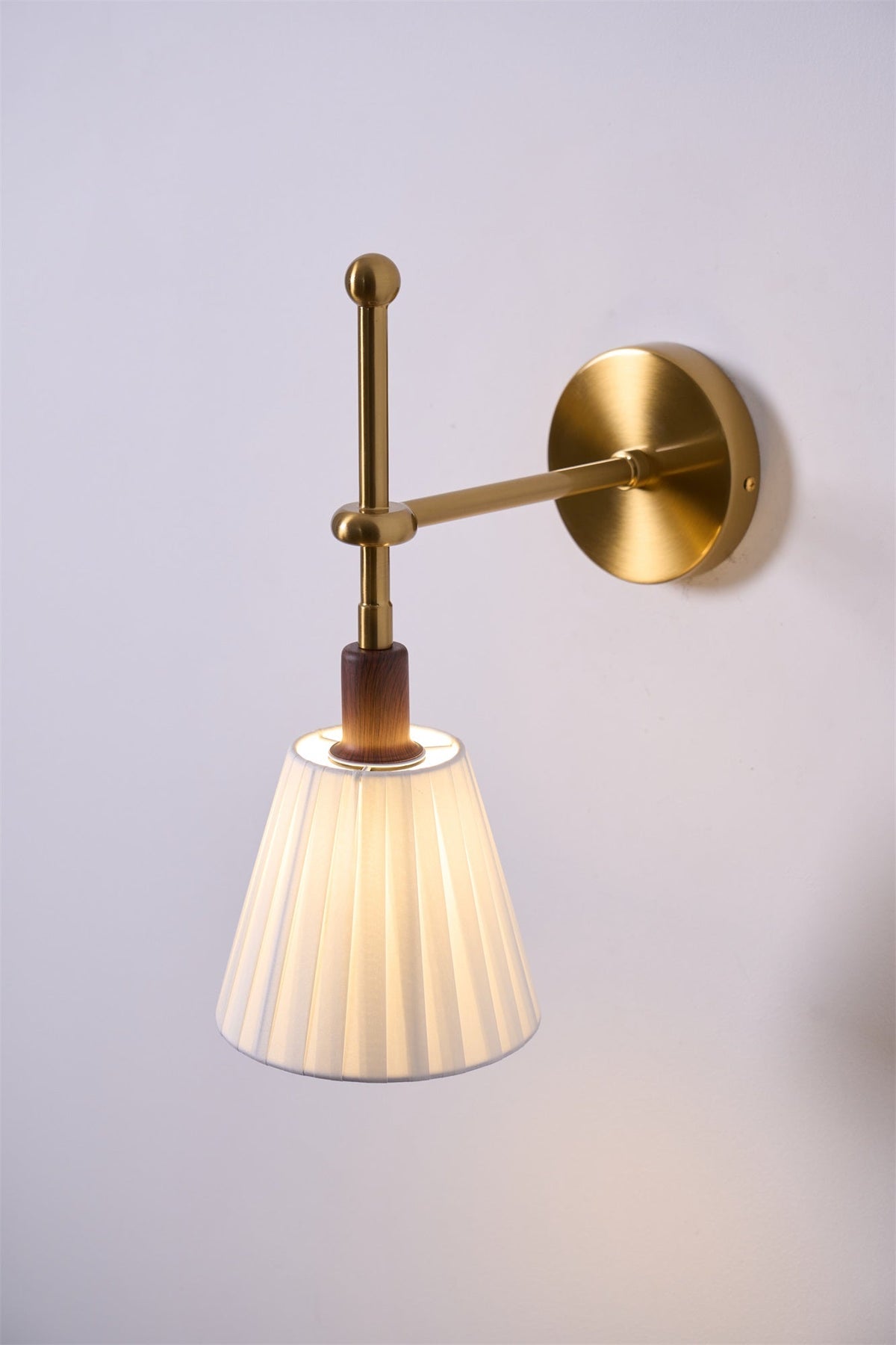 Pleated Fabric Wall Lamp