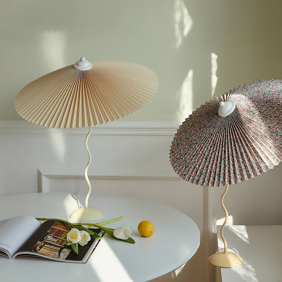 Pleated Hat Table Lamp - view 2