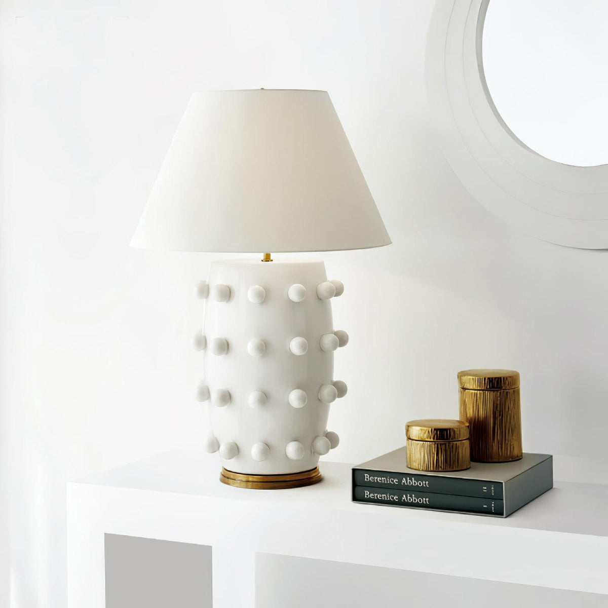Polka Dot Porcelain Table Lamp - view 2