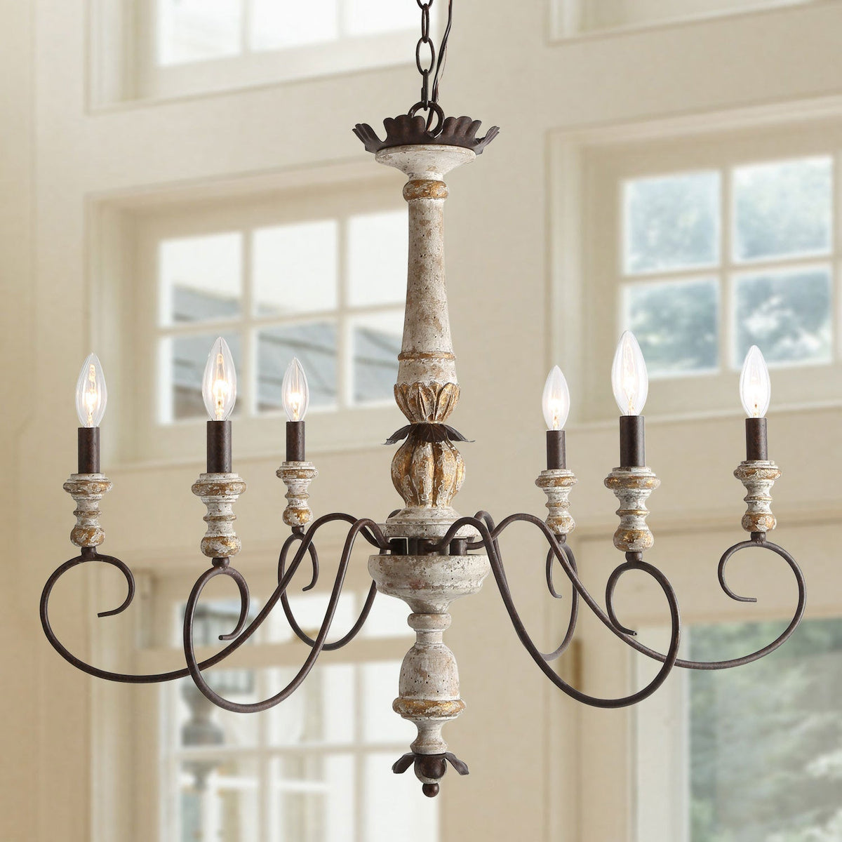 Poppe Wooden Chandelier - view 2