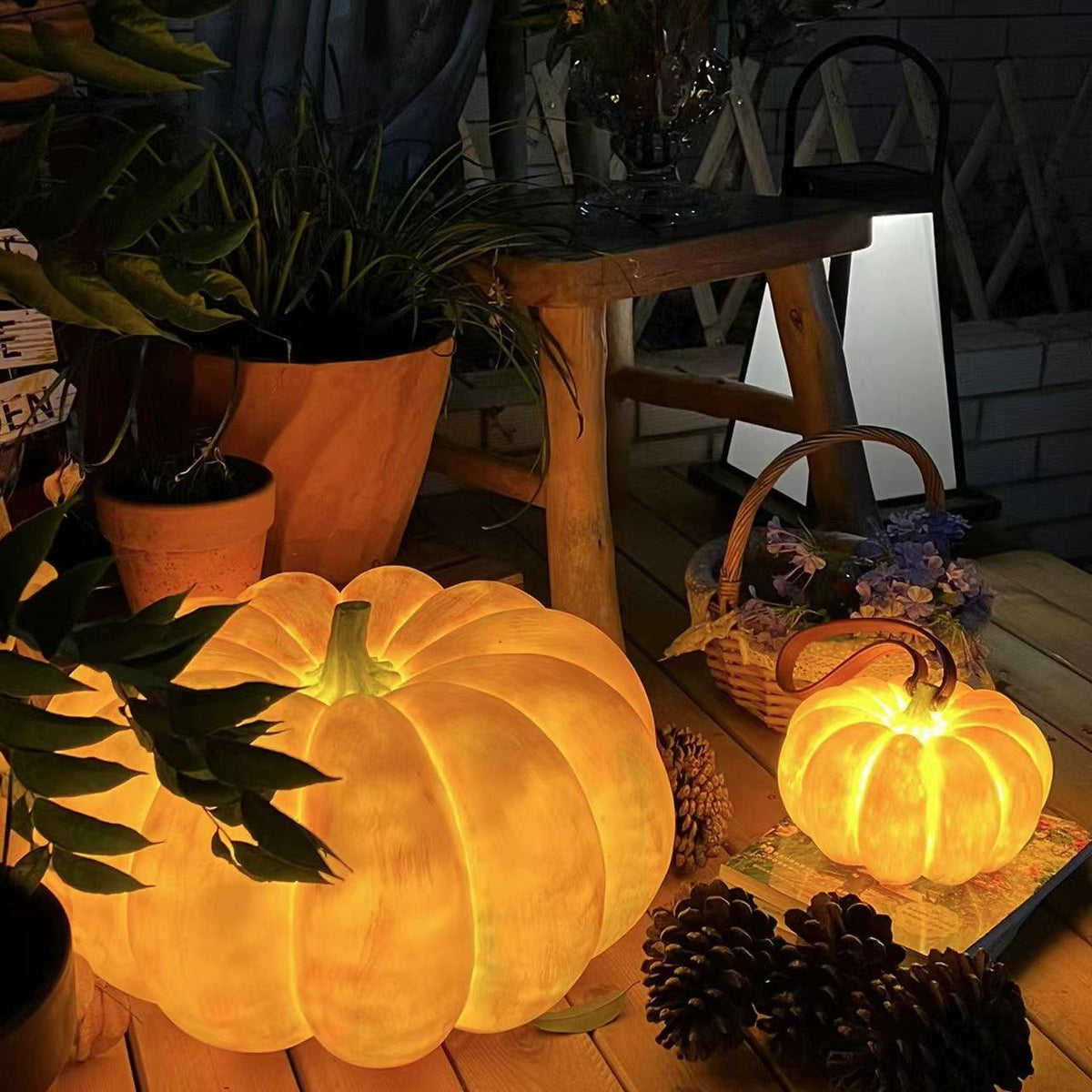 Portable Pumpkin Built-in Battery Table Lamp - view 15