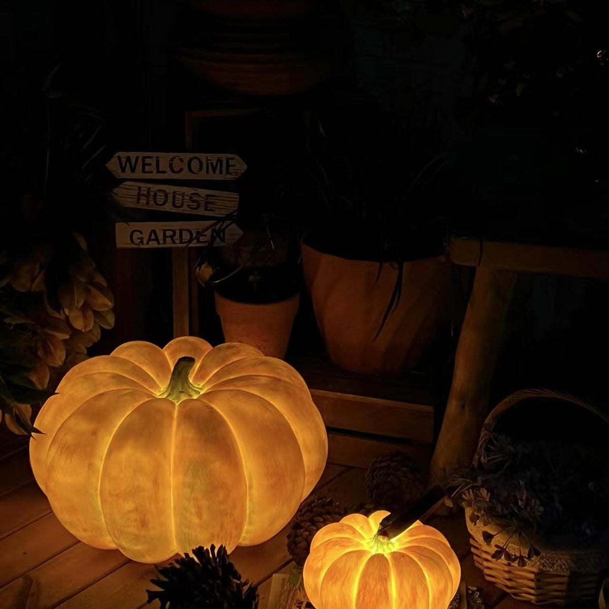 Portable Pumpkin Built-in Battery Table Lamp - view 16