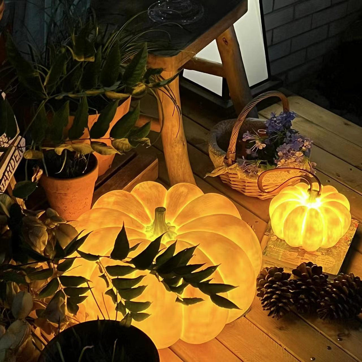 Portable Pumpkin Built-in Battery Table Lamp - view 17