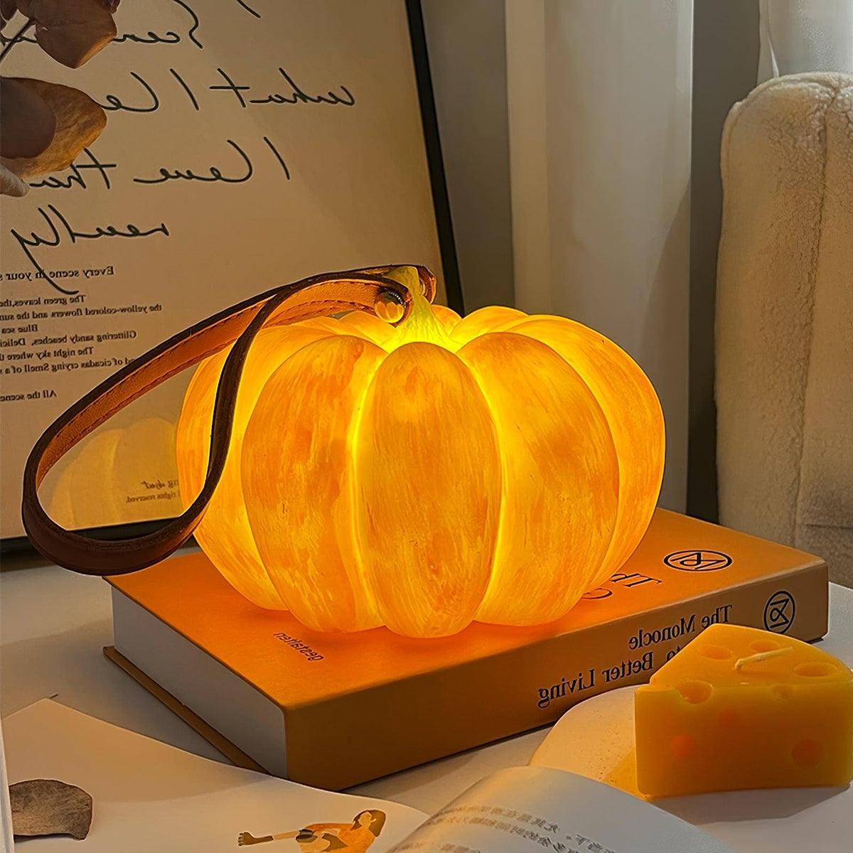 Portable Pumpkin Built-in Battery Table Lamp - view 3