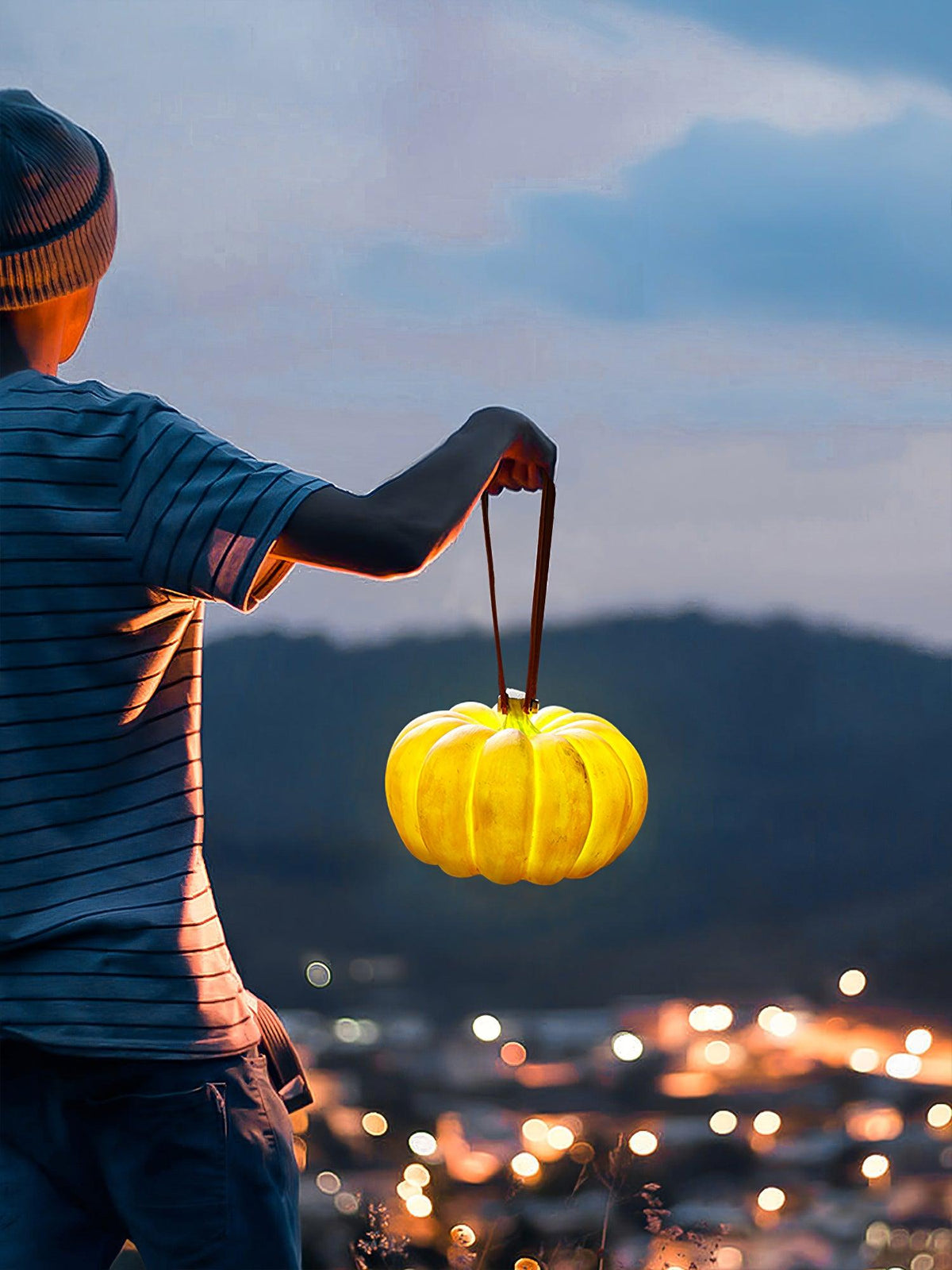 Portable Pumpkin Built-in Battery Table Lamp - view 5