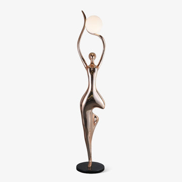 Pose Yoga Sculpture Floor Lamp