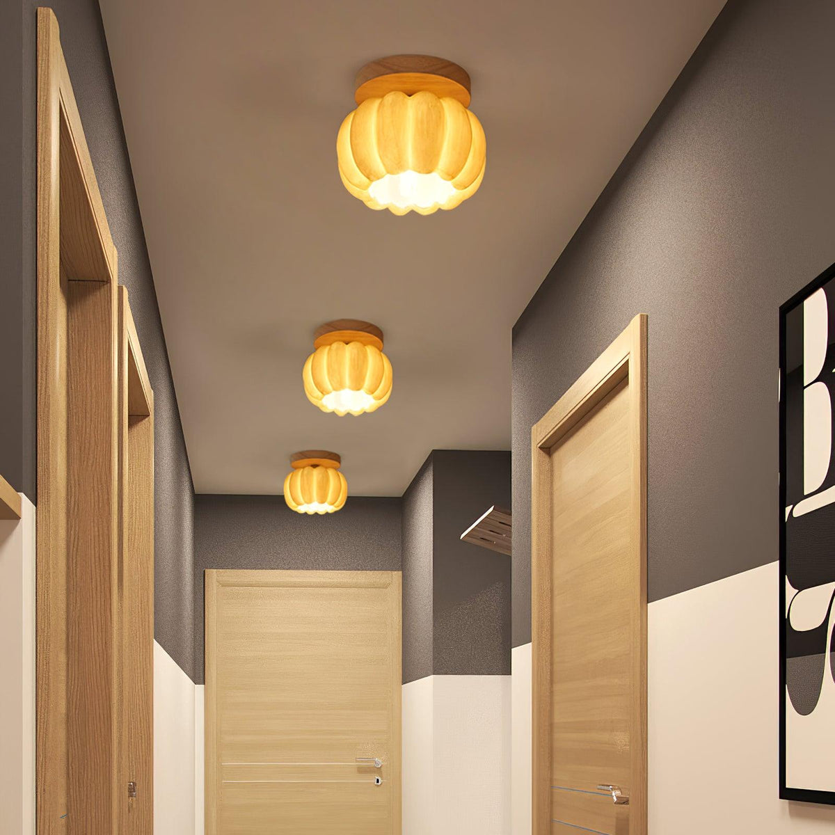 Pumpkin Ceiling Light - view 8