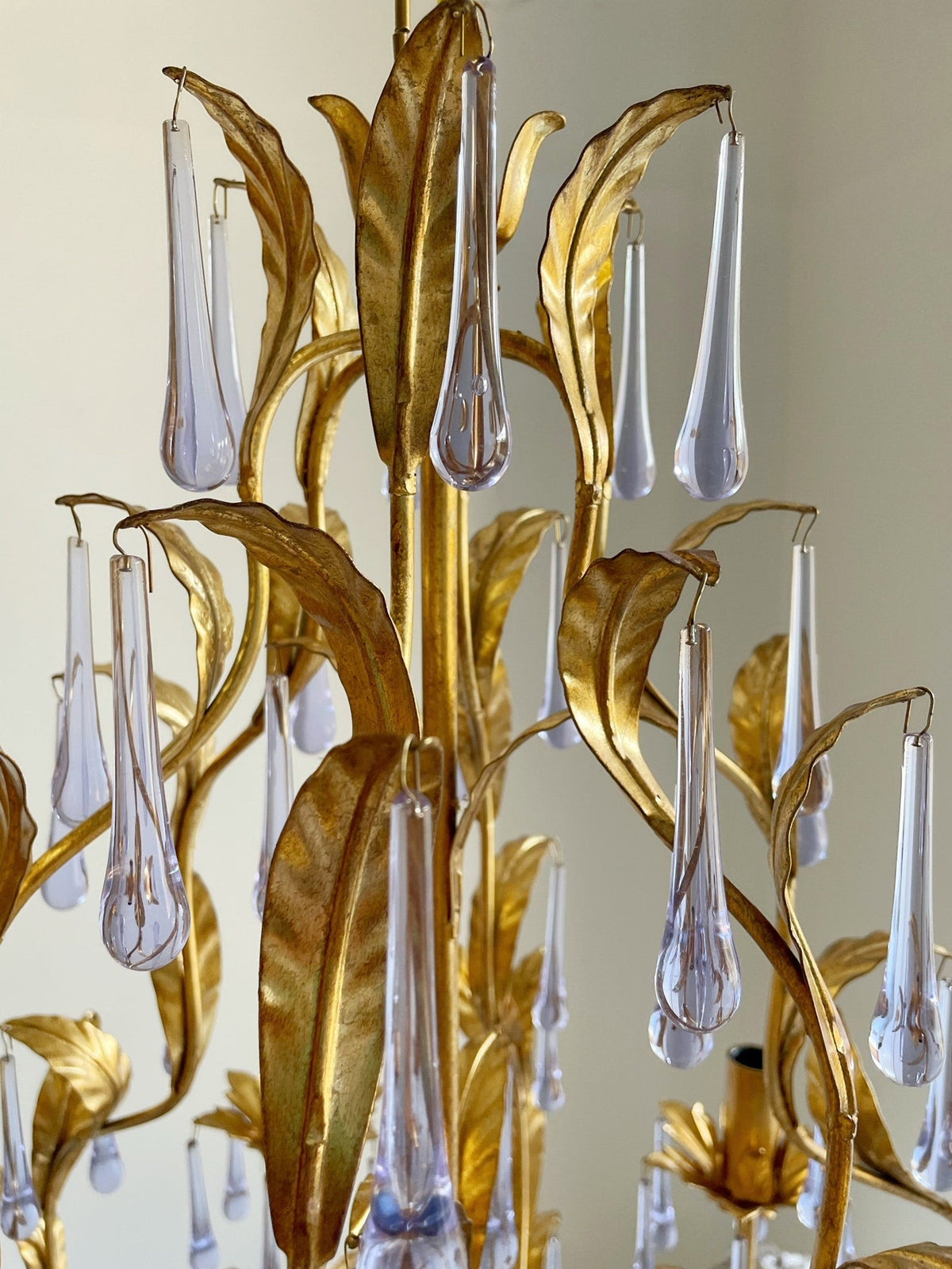 Purple Glass Birdcage Chandelier - view 21
