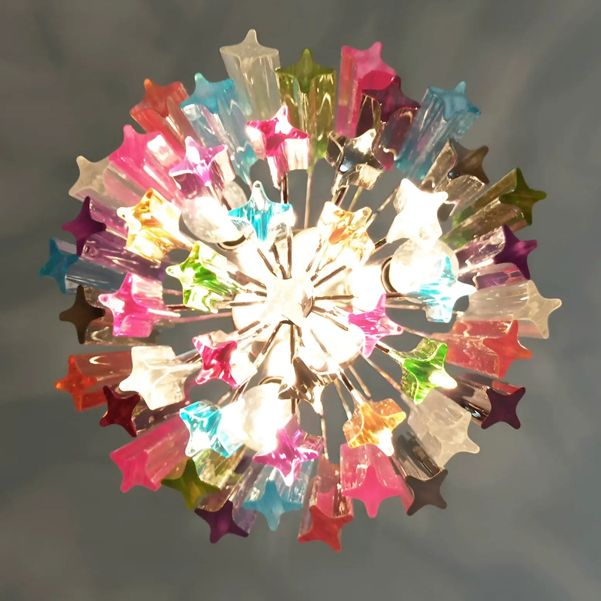 Quadriedri Murano Prisms Multicolored Chandelier - view 10
