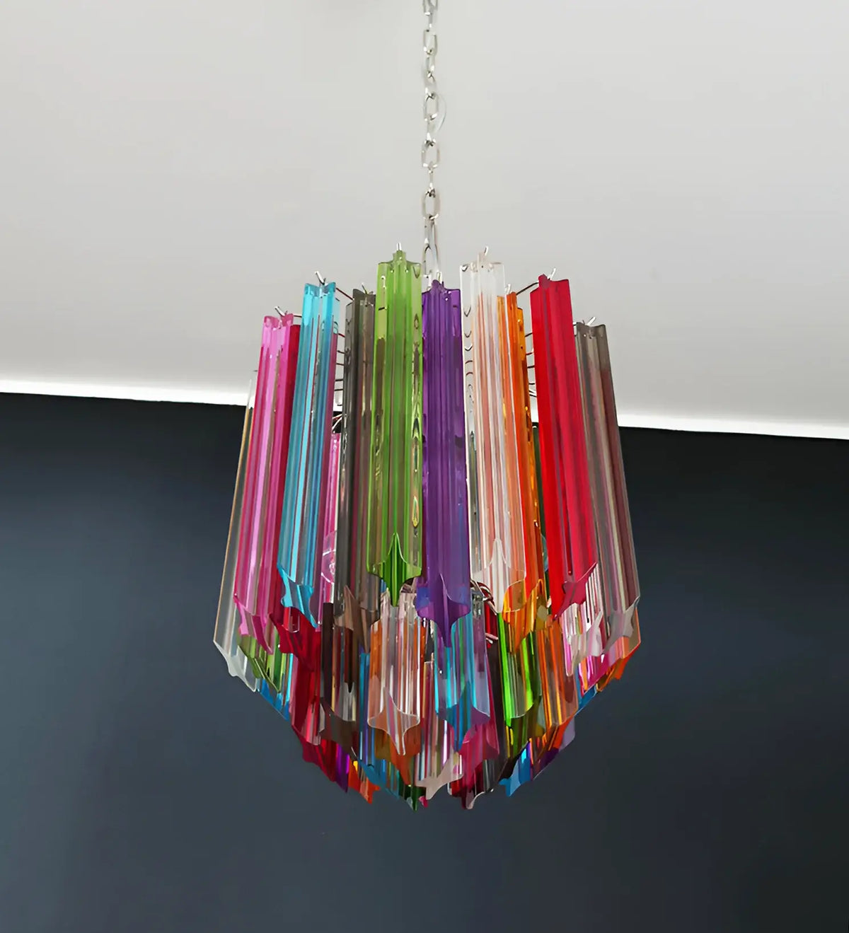 Quadriedri Murano Prisms Multicolored Chandelier - view 9