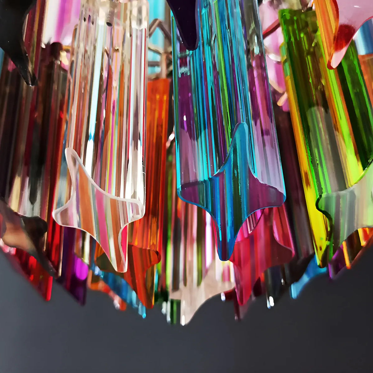 Quadriedri Murano Prisms Multicolored Chandelier - view 13