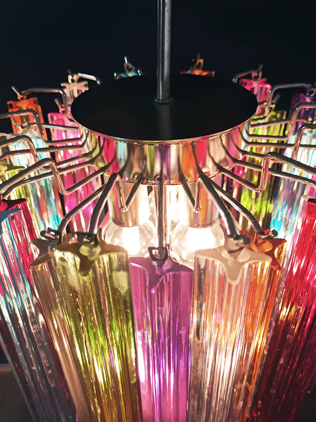 Quadriedri Murano Prisms Multicolored Chandelier - view 14