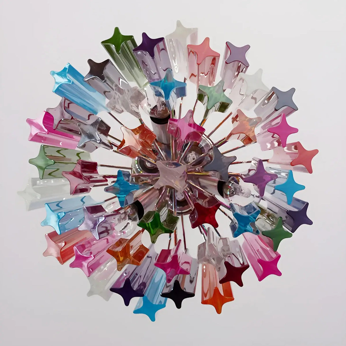 Quadriedri Murano Prisms Multicolored Chandelier - view 11