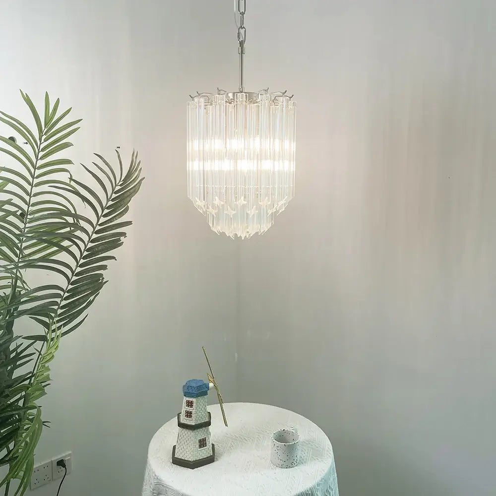 Quadriedri Murano Prisms Transparant Chandelier - view 2