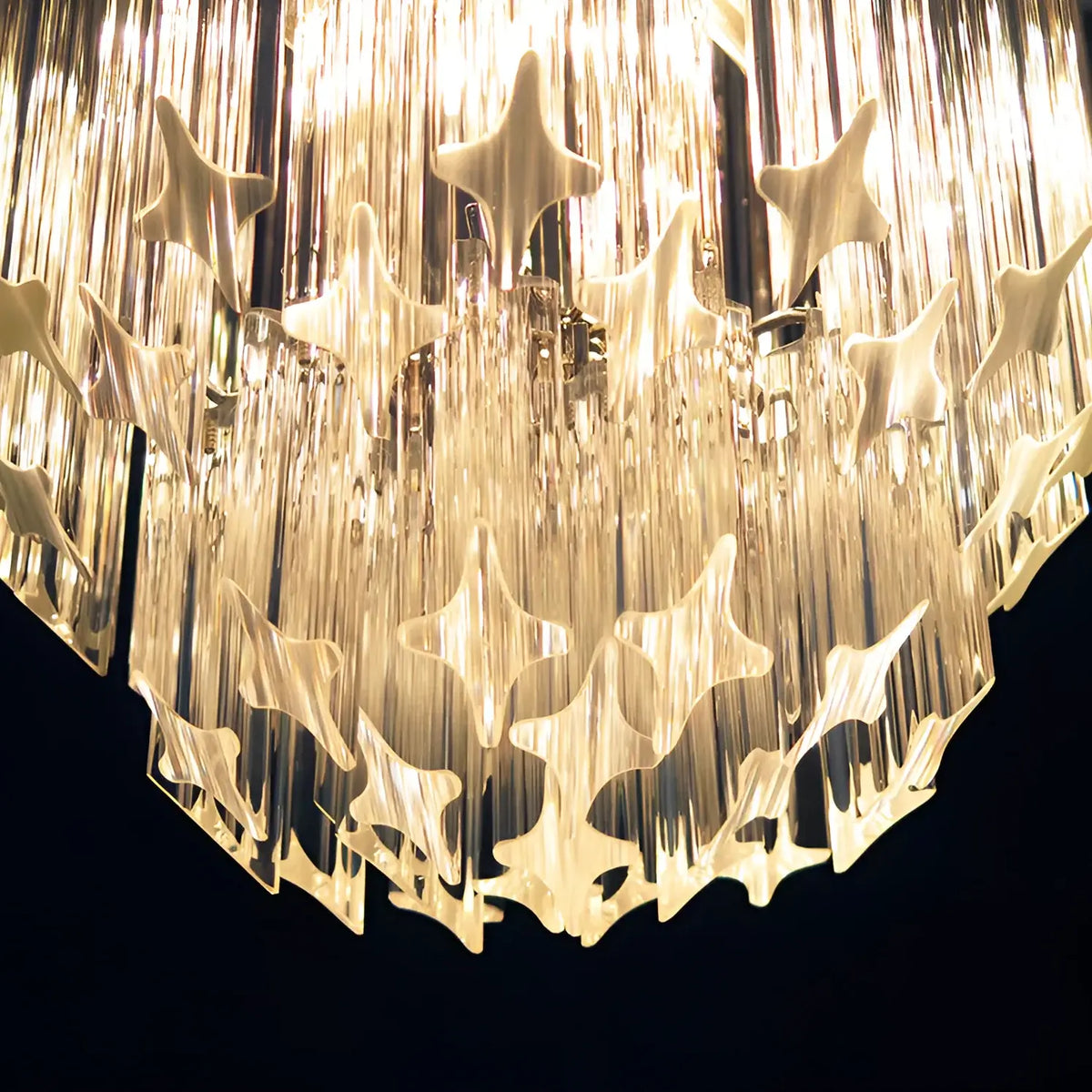 Quadriedri Murano Prisms Transparant Chandelier - view 25