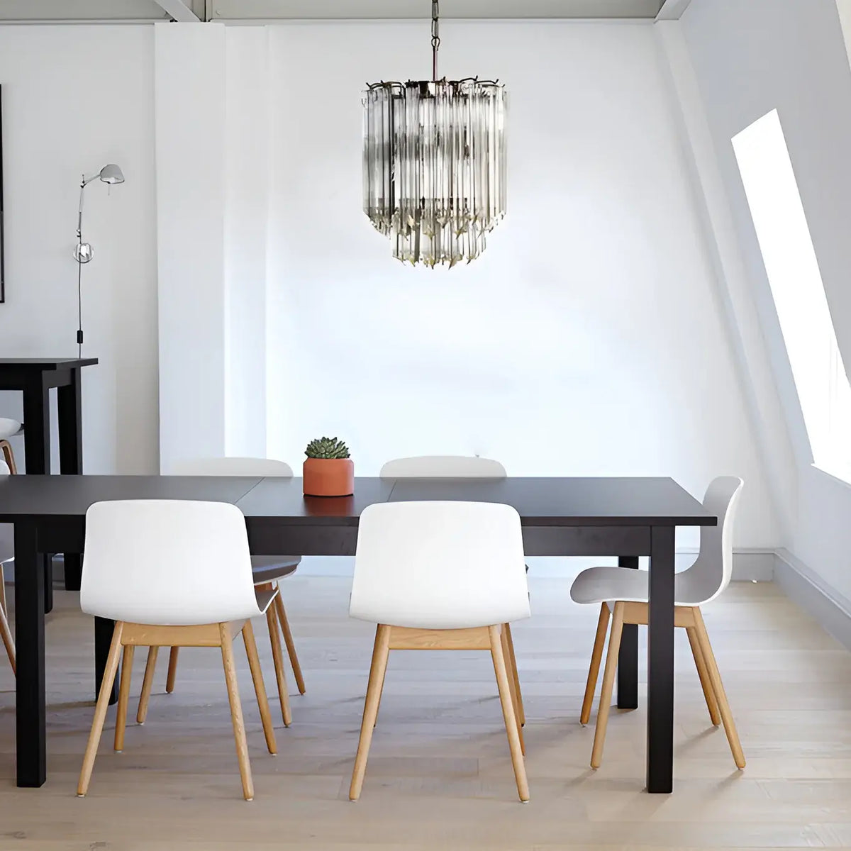 Quadriedri Murano Prisms Transparant Chandelier - view 8