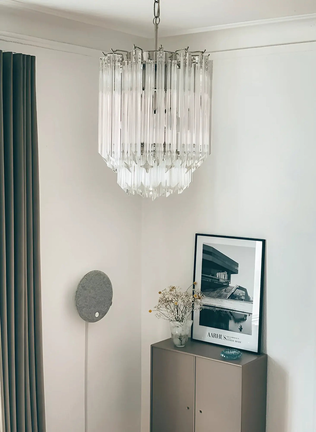 Quadriedri Murano Prisms Transparant Chandelier - view 7