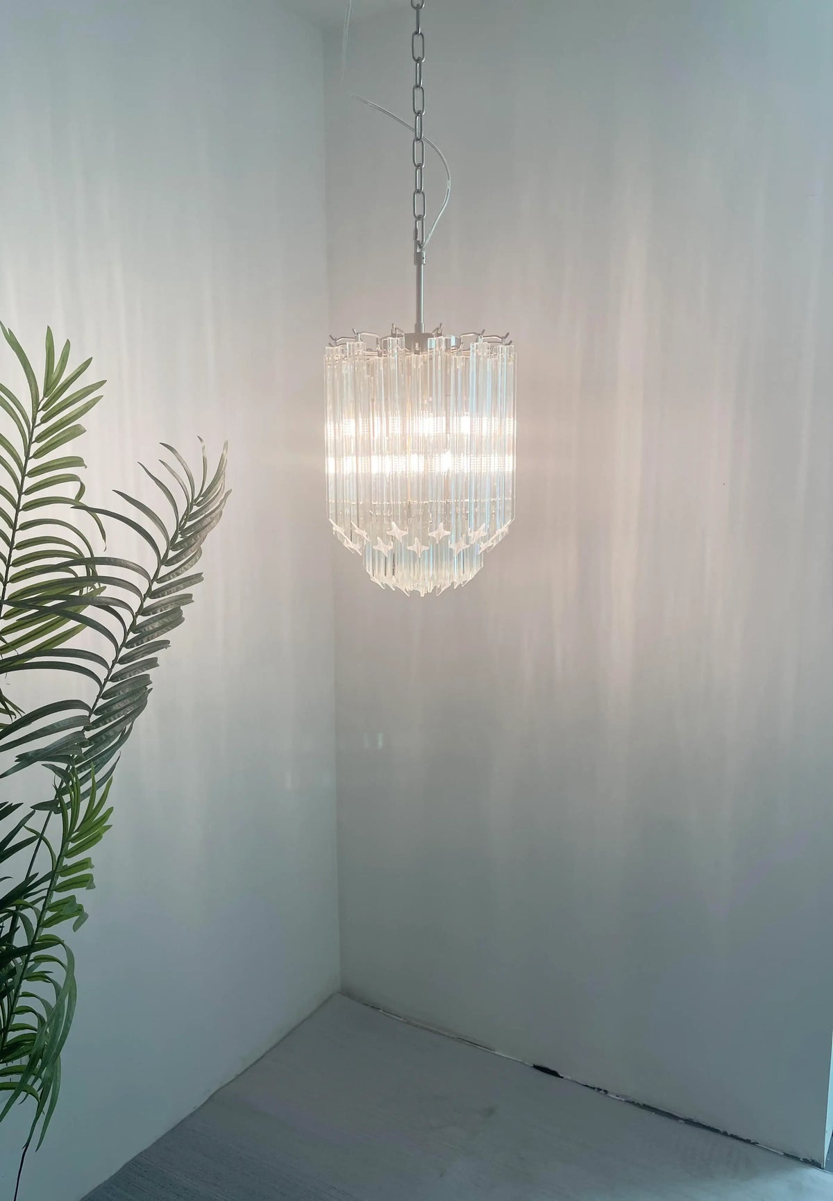 Quadriedri Murano Prisms Transparant Chandelier - view 15