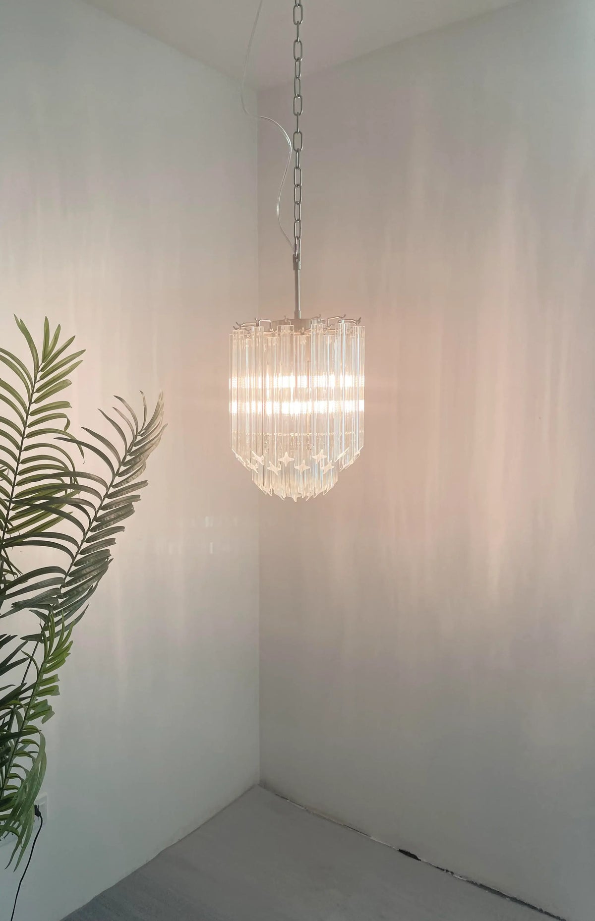 Quadriedri Murano Prisms Transparant Chandelier - view 14