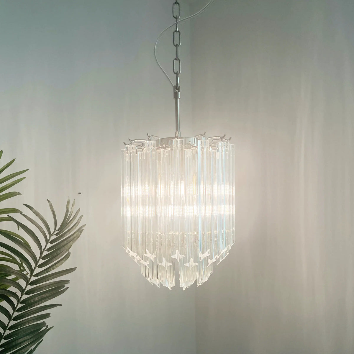 Quadriedri Murano Prisms Transparant Chandelier - view 18