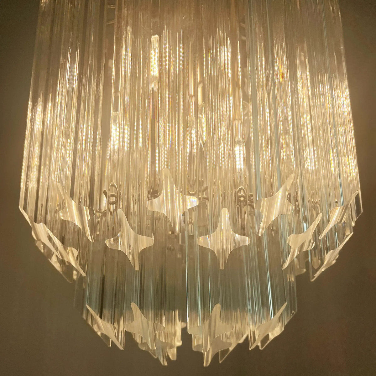 Quadriedri Murano Prisms Transparant Chandelier - view 24