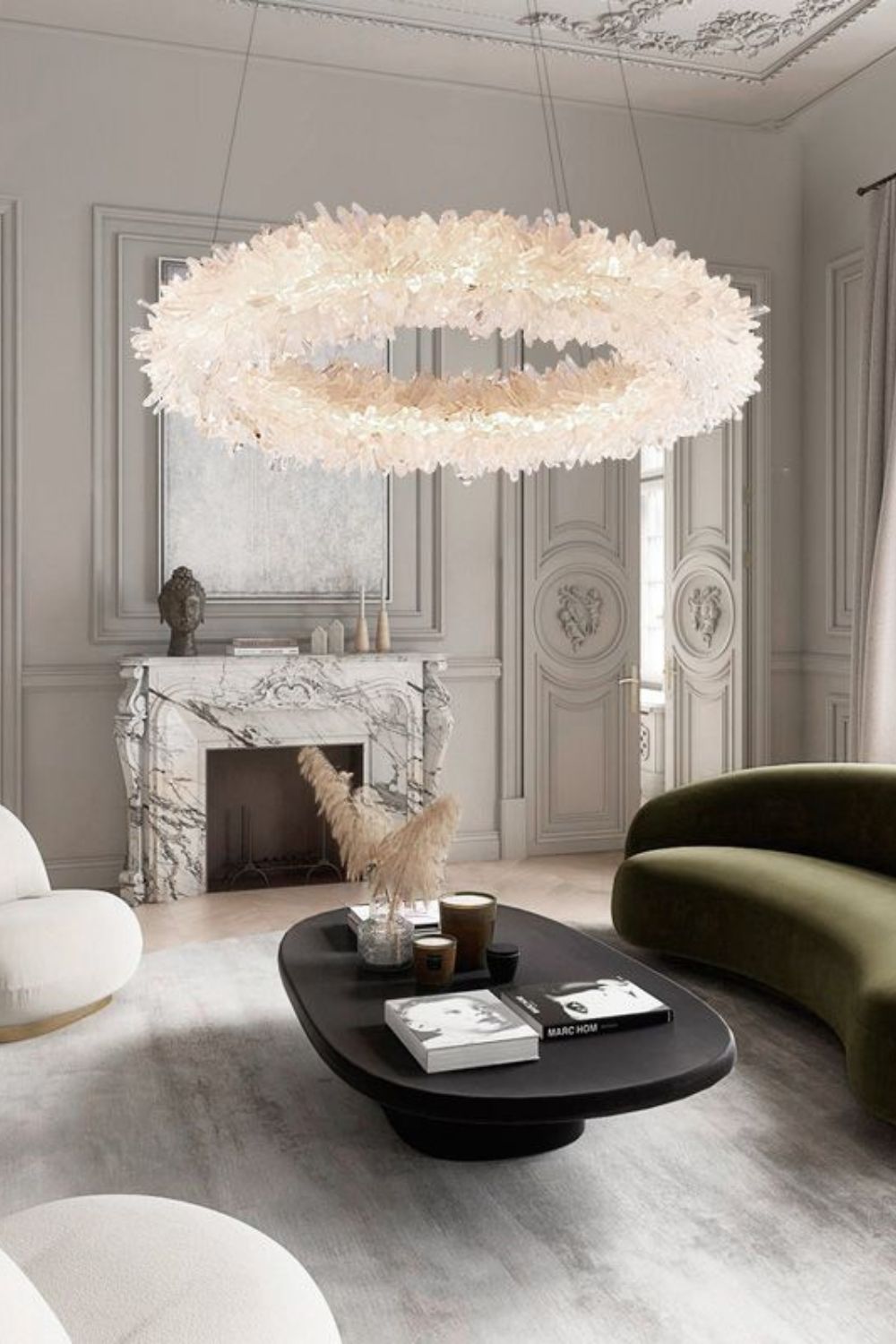 Quartz Crystal Chandelier