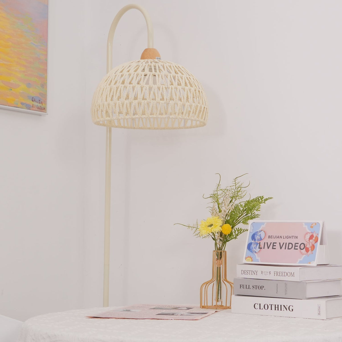 Rattan Arch Floor Lamp - view 76