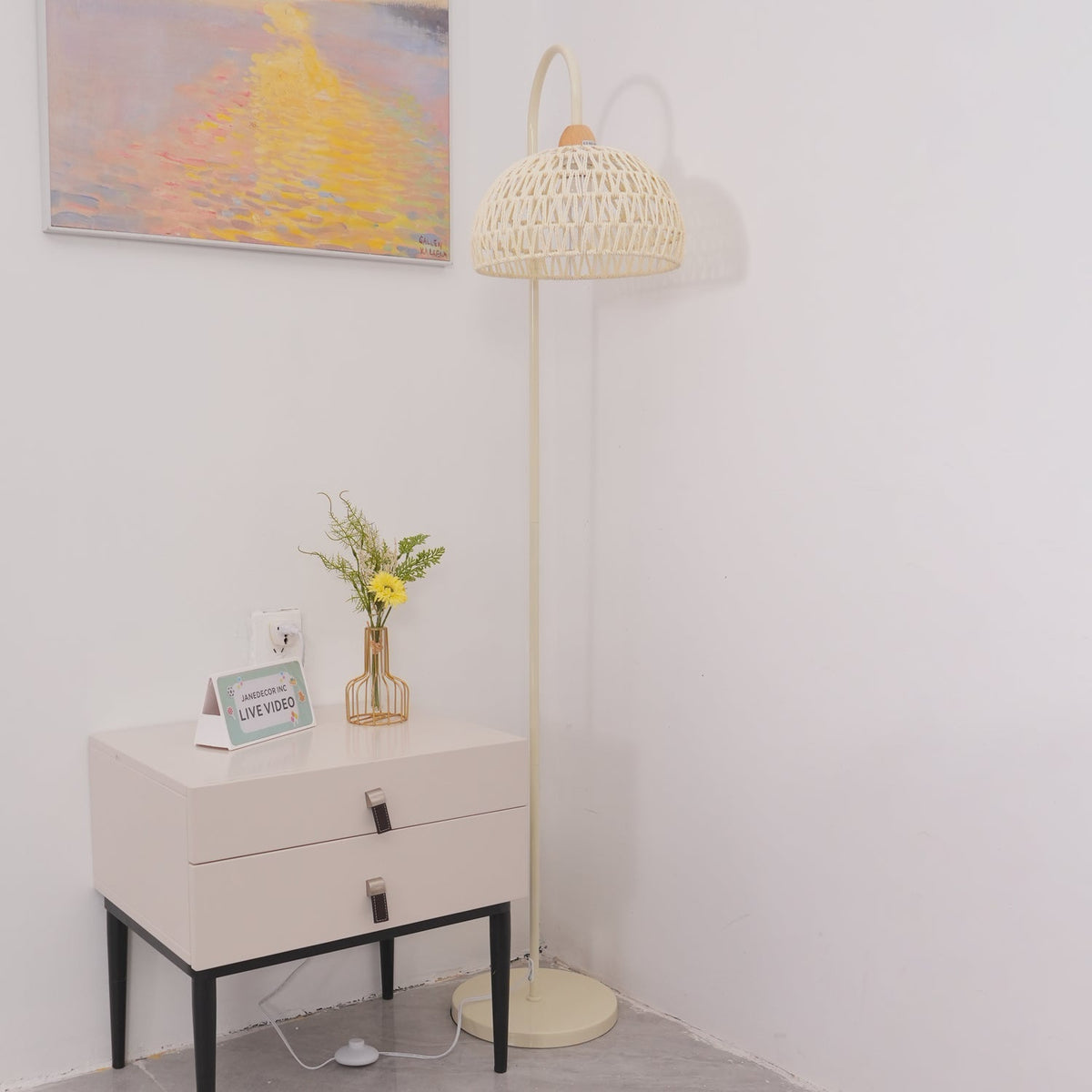 Rattan Arch Floor Lamp - view 84
