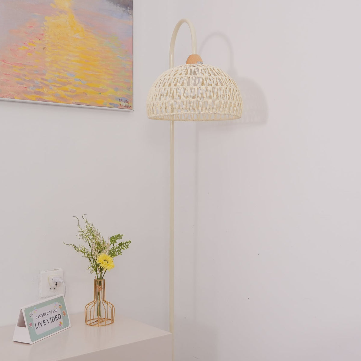 Rattan Arch Floor Lamp - view 85
