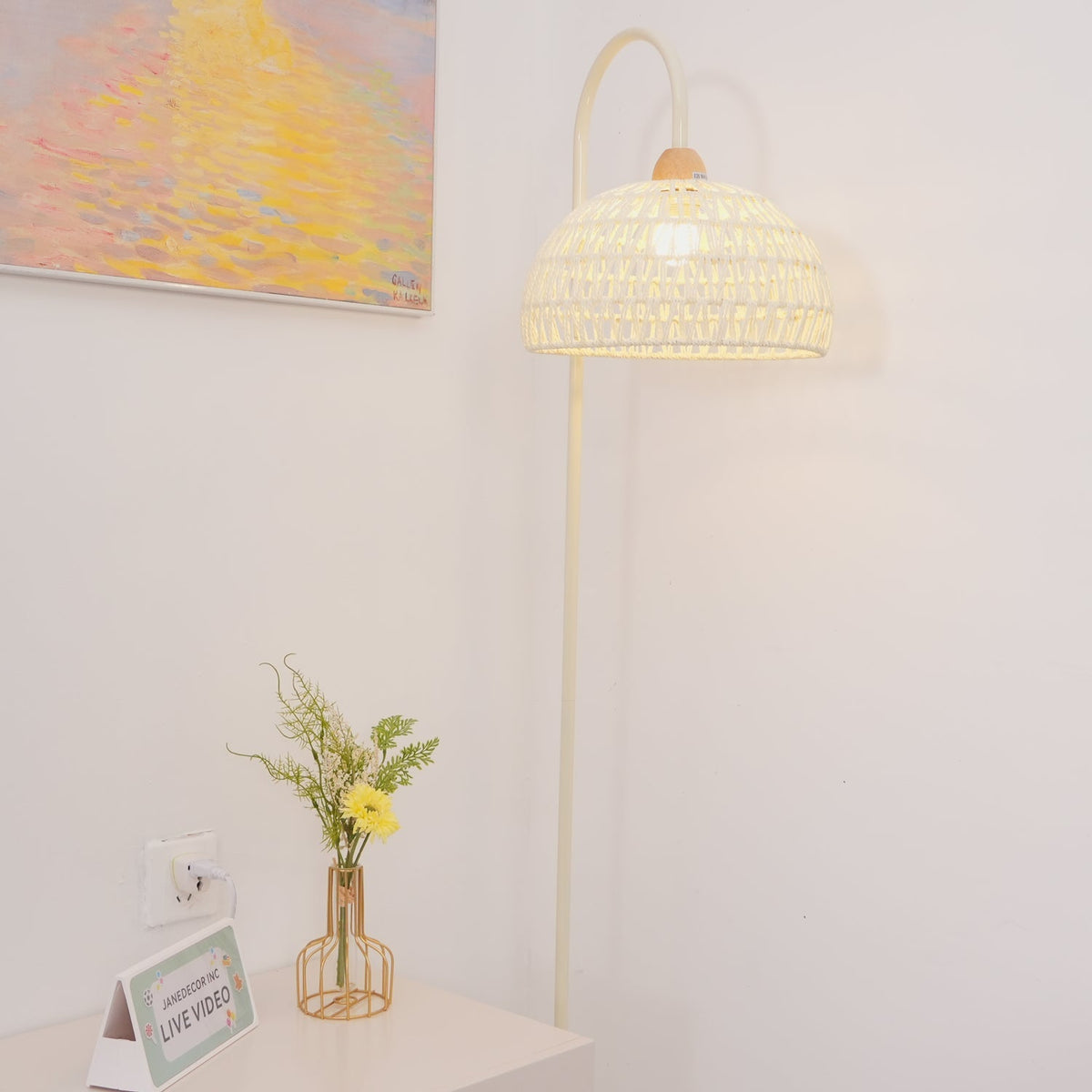 Rattan Arch Floor Lamp - view 86