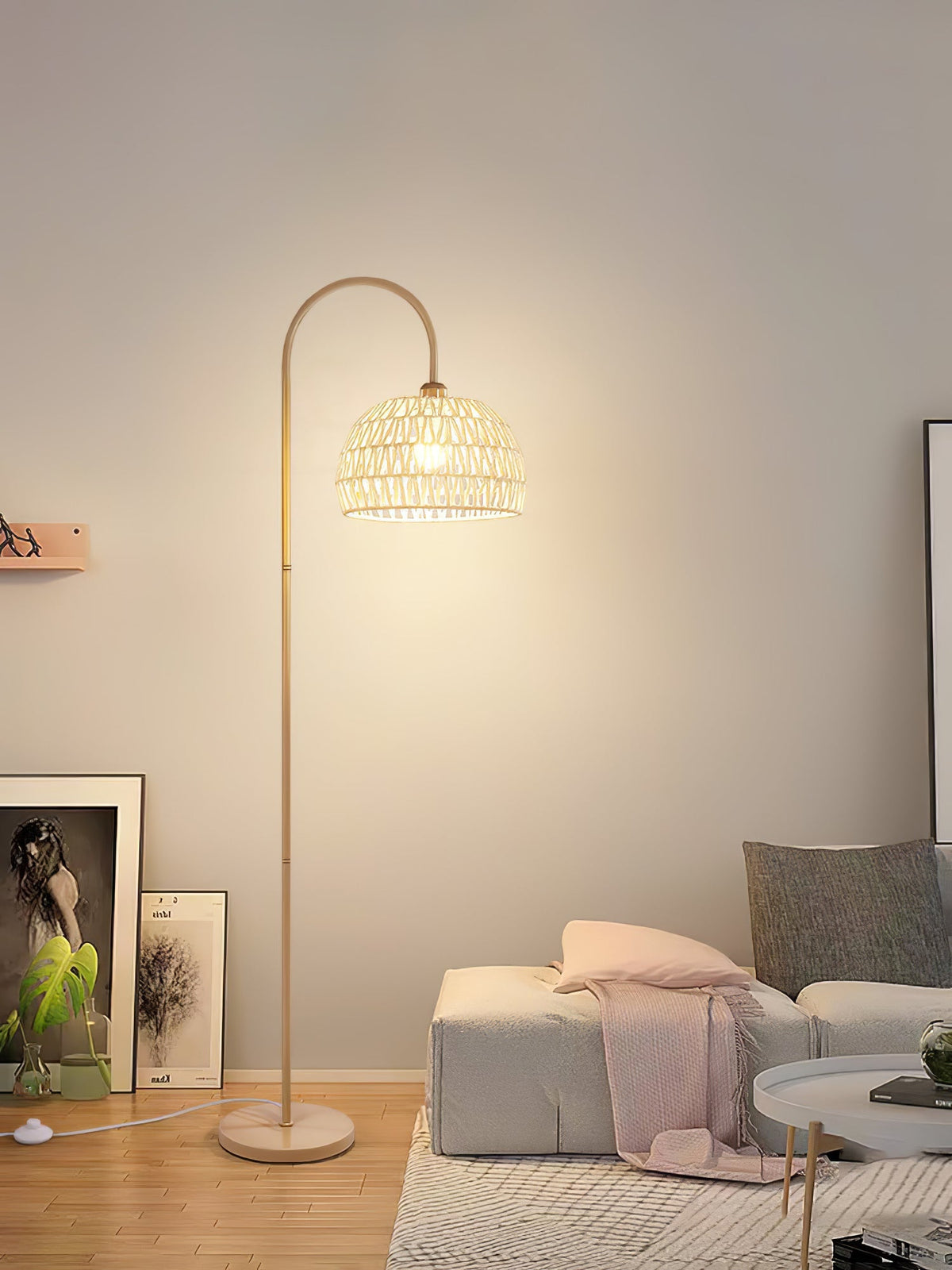 Rattan Arch Floor Lamp - view 38