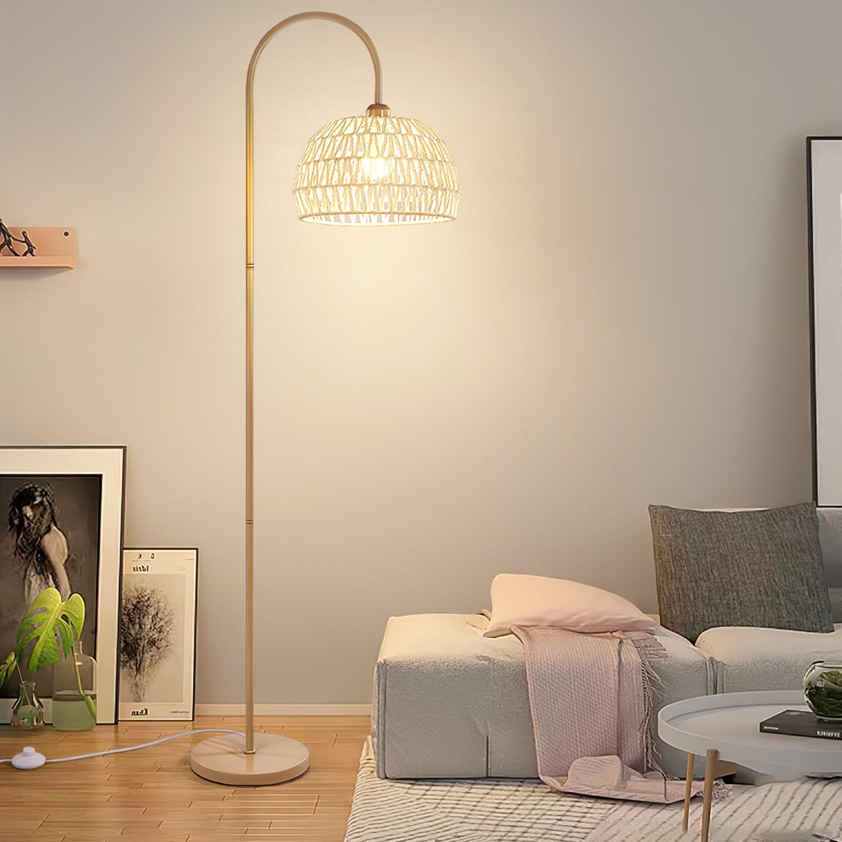 Rattan Arch Floor Lamp - view 44