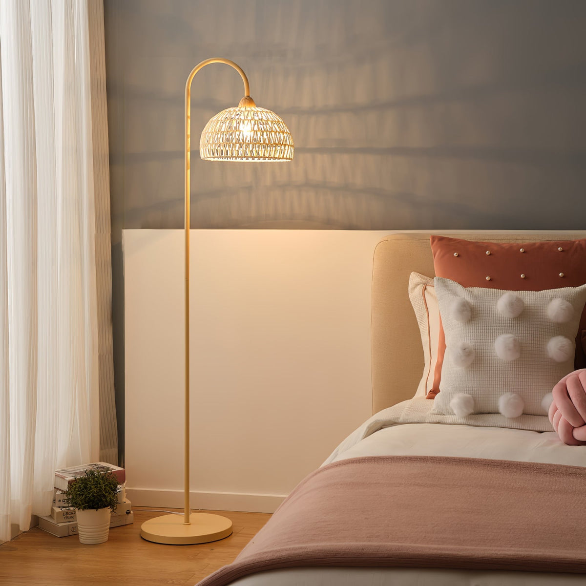 Rattan Arch Floor Lamp - view 28