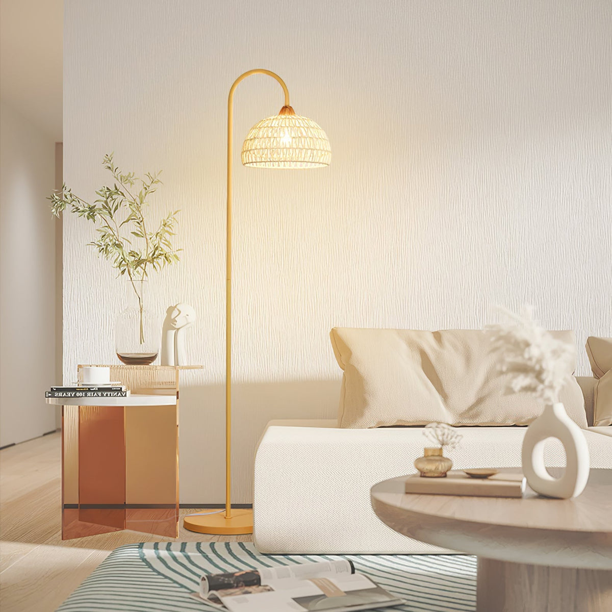 Rattan Arch Floor Lamp - view 46