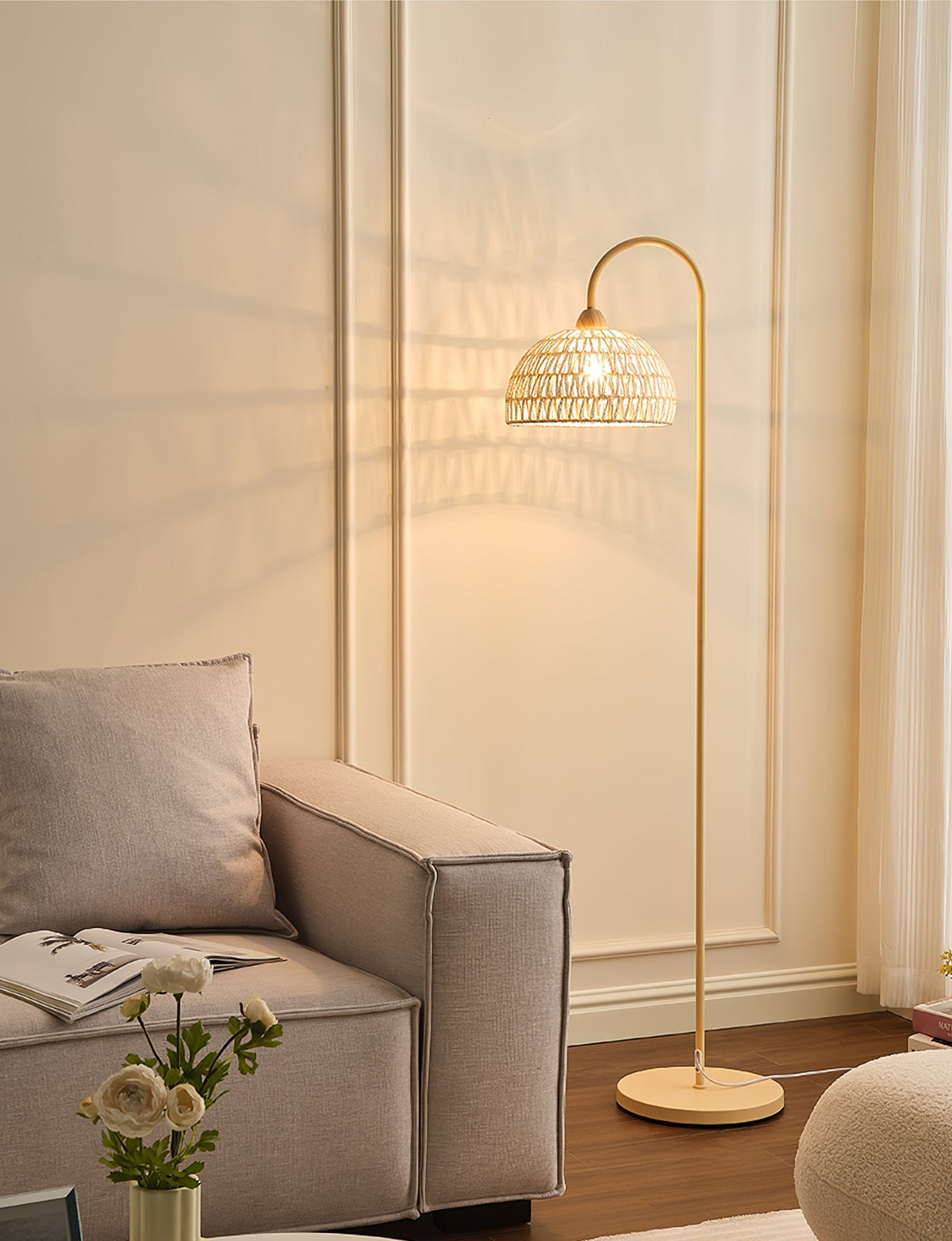 Rattan Arch Floor Lamp - view 47