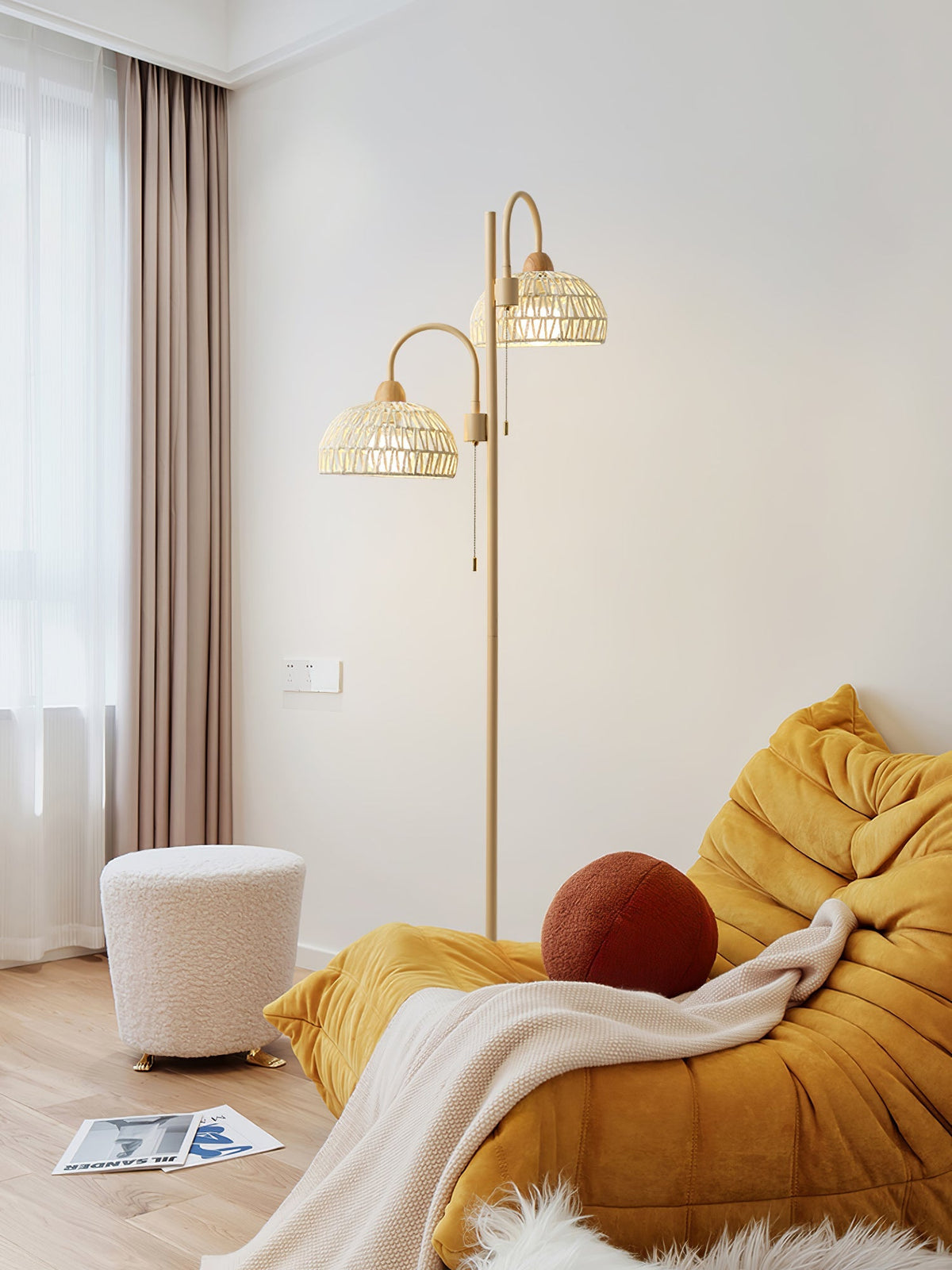 Rattan Arch Floor Lamp - view 51