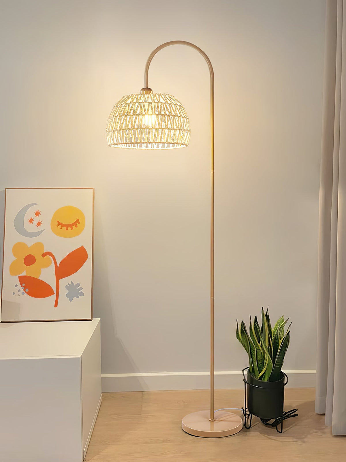 Rattan Arch Floor Lamp - view 54