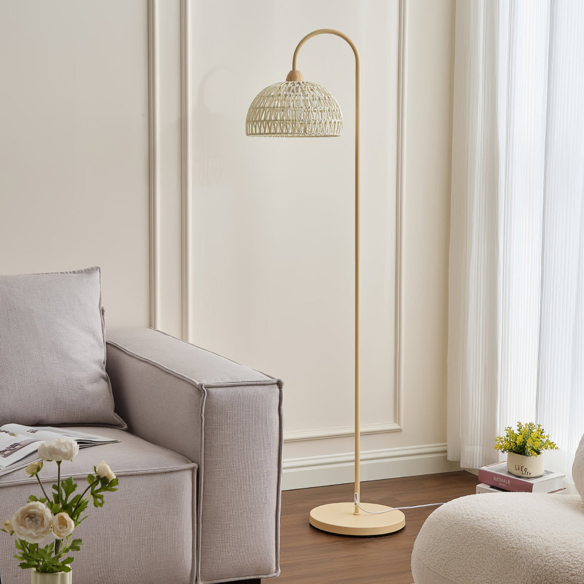 Rattan Arch Floor Lamp - view 59
