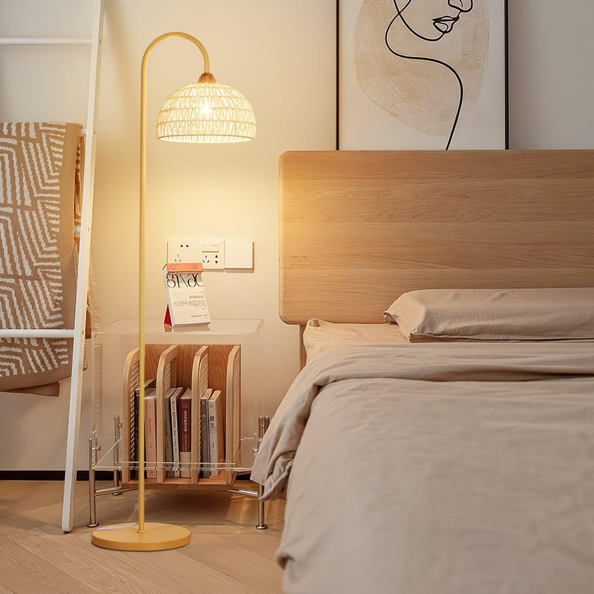 Rattan Arch Floor Lamp - view 4