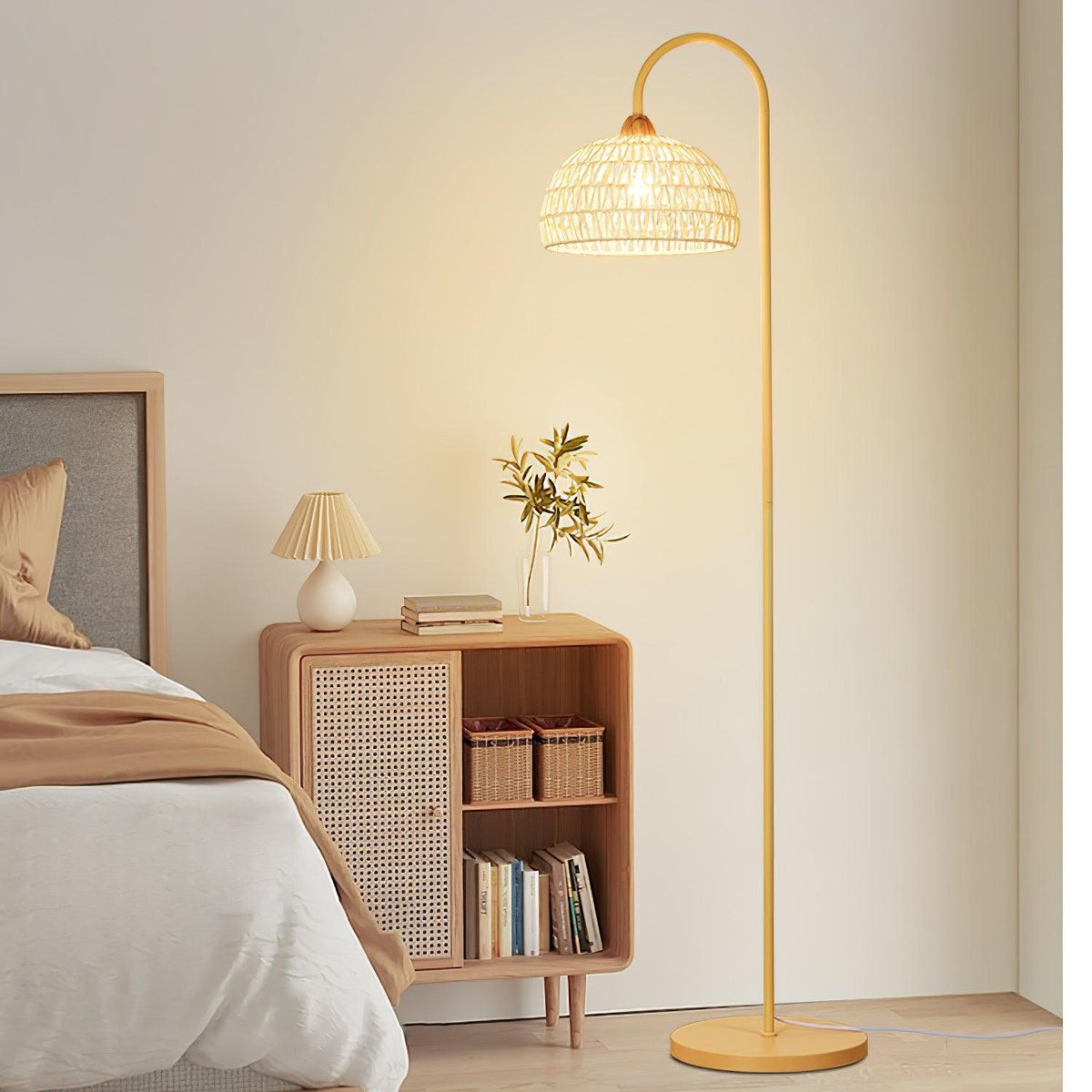 Rattan Arch Floor Lamp - view 2