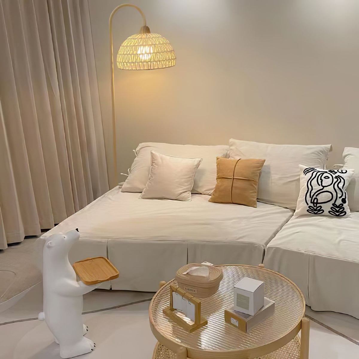 Rattan Arch Floor Lamp - view 72
