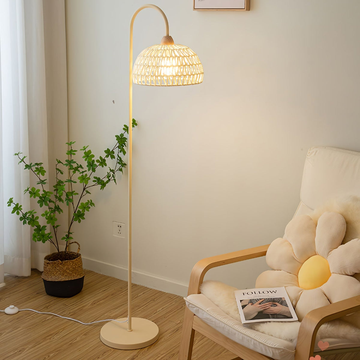 Rattan Arch Floor Lamp - view 35
