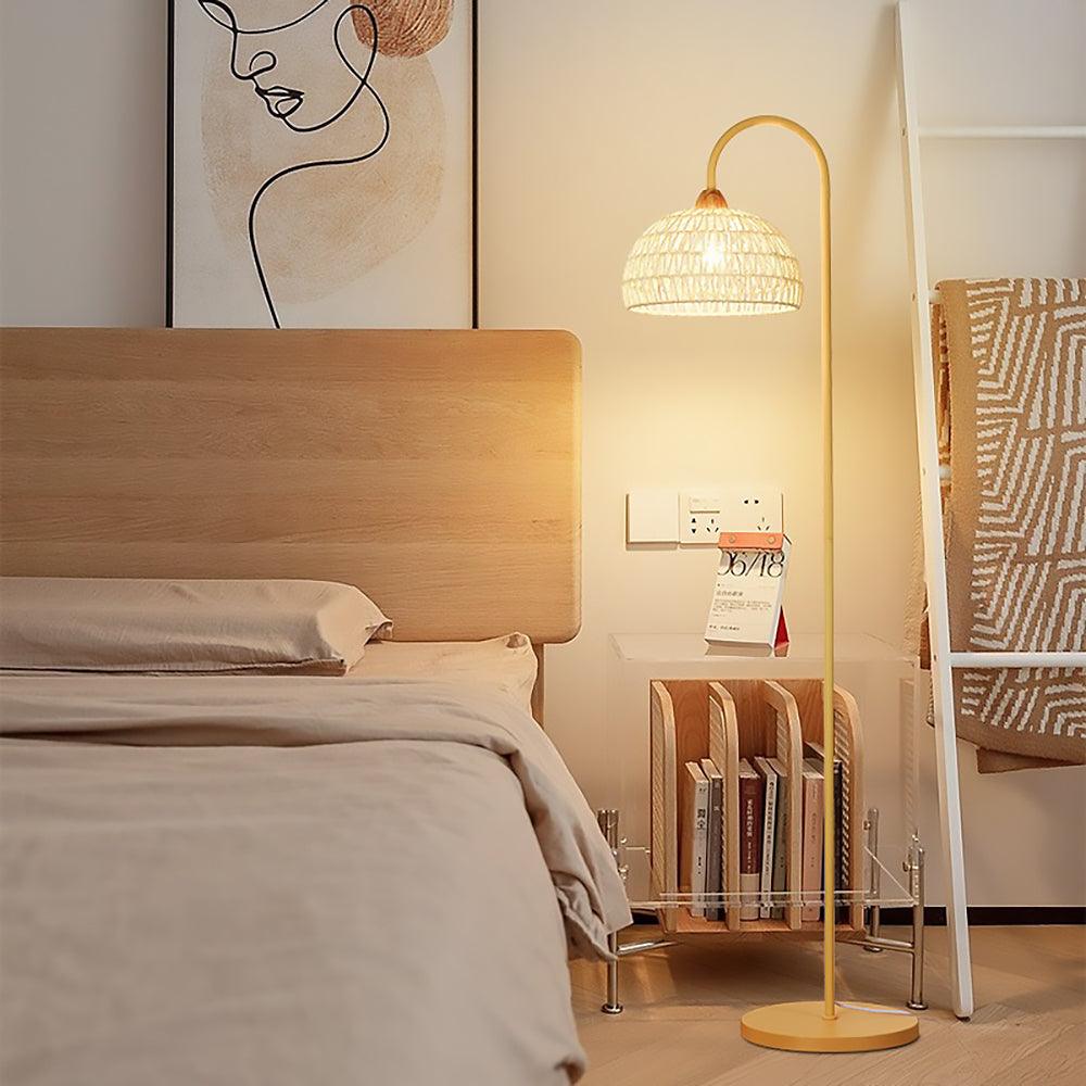 Rattan Arch Floor Lamp - view 7