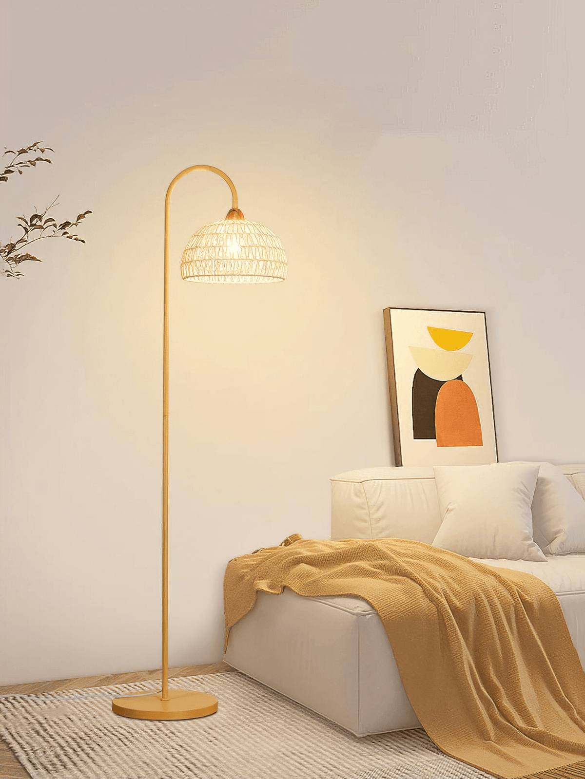 Rattan Arch Floor Lamp - view 20