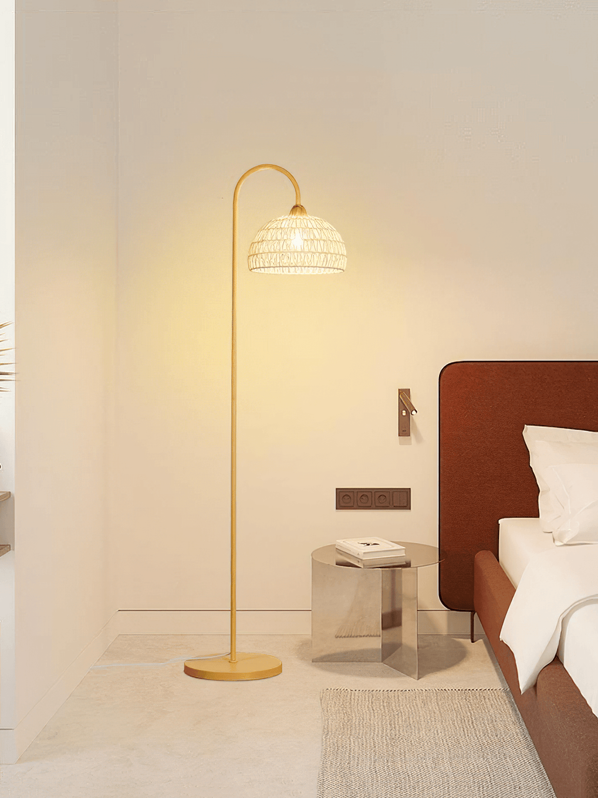Rattan Arch Floor Lamp - view 14